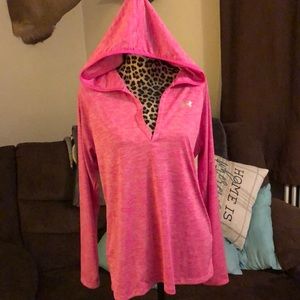 Under Armour pull over hooded long sleeve